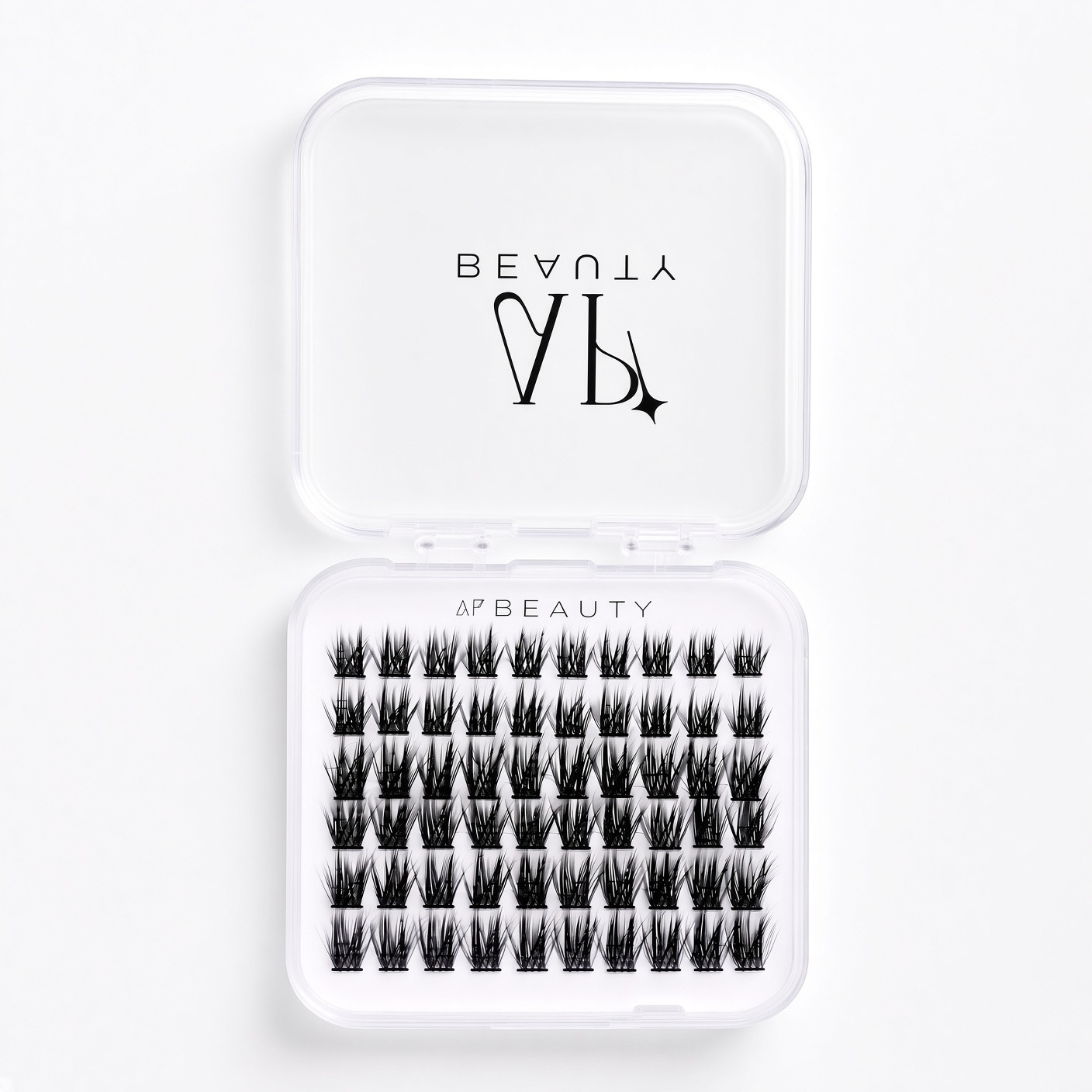 Pestañas individuales de AP Beauty en su estuche